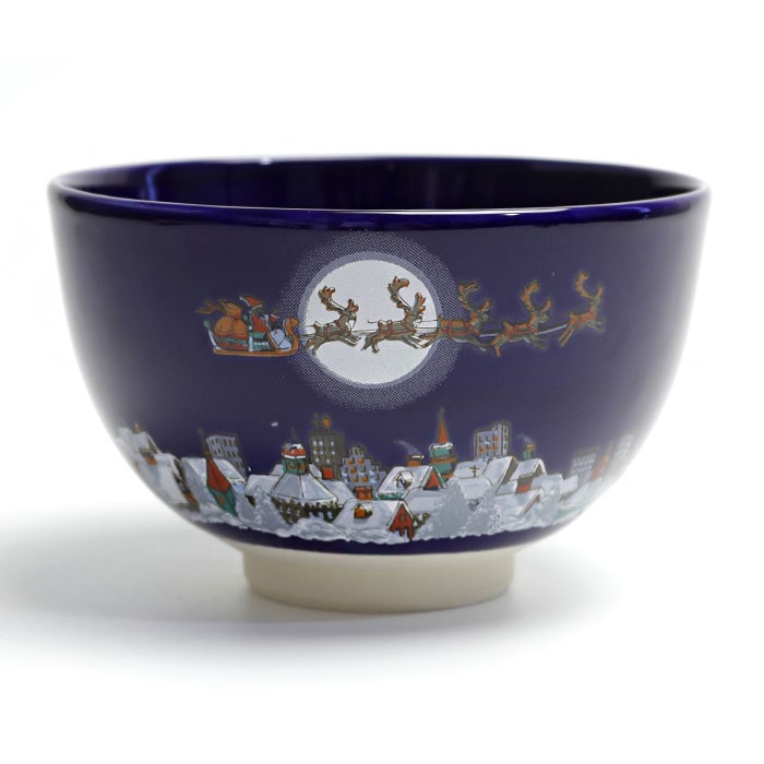 抹茶碗 瑠璃サンタ茶碗 瑞豊 作 化粧箱入り | すべての商品 - CHATOWA