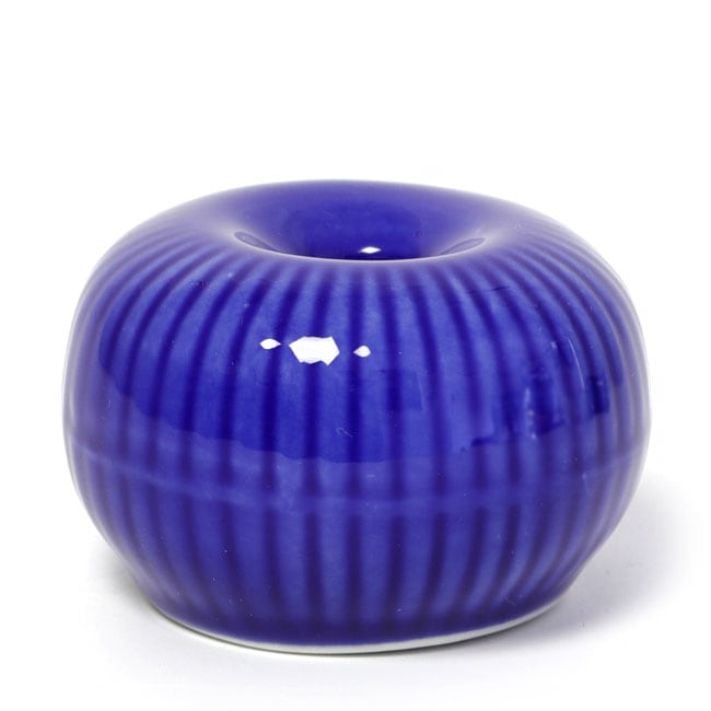 【茶道具 茶筅休め・くせ直し】 茶筌休め 陶器 団子型茶筅休め 青 日本製 美濃焼