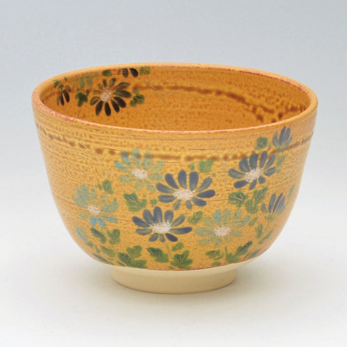 茶碗 伊羅保 菊 東山深山 作 化粧箱入り | 令和8年 秋の茶道具