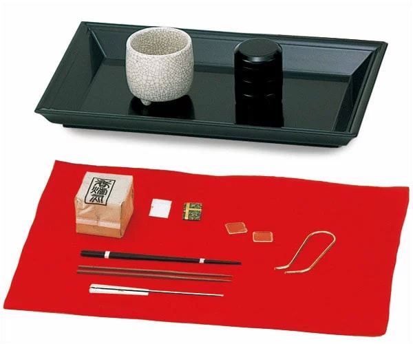 茶道 七事式 黒真塗 香盆セット（香たどん付） | 七事式道具