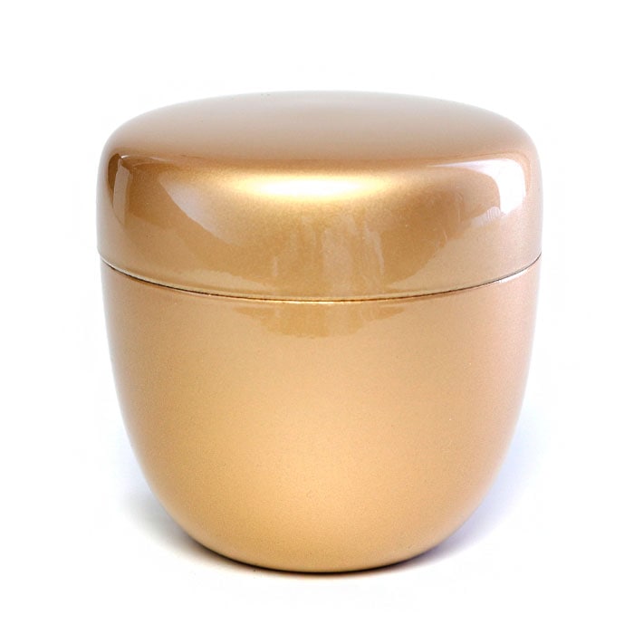 茶道具 棗 黒茶色 金模様 茶道具】 利休好写 秋の野蒔絵 黒大棗 （上製 切合口） 茶器*茶入*