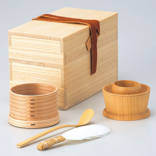 茶掃箱セット 鹿皮（生地茶漏斗） | 茶掃箱 - CHATOWA 茶と和 抹茶と