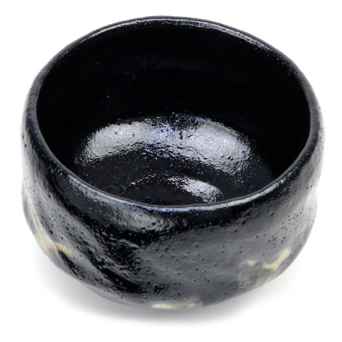 2021新入荷 茶道具 楽茶碗 抹茶碗 抹茶茶碗 <br>黒楽茶碗 上 松楽窯作