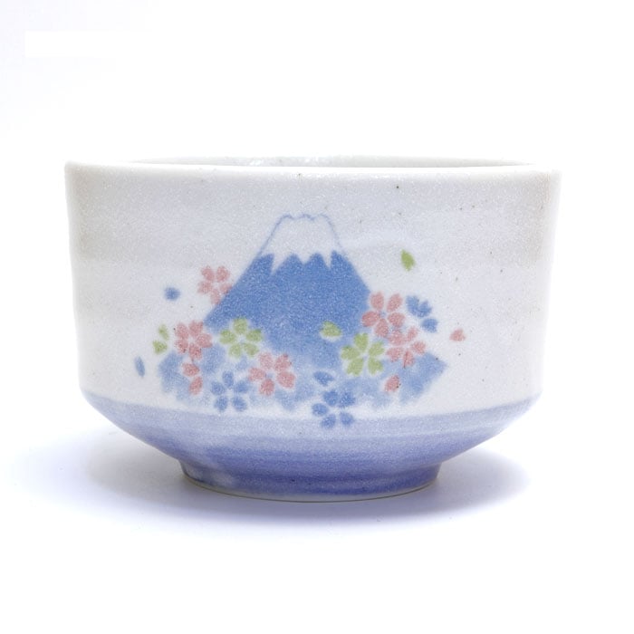 新品　茶道具 抹茶茶碗 富士に桜　茶碗 楽天市場】茶道具 抹茶茶碗 富士に桜 Matcha tea bowl Mt.Fuji