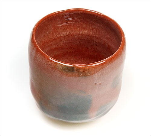 茶道具 抹茶碗】 筒茶碗 赤楽 松楽窯作 | 楽焼茶碗 - CHATOWA 茶と和