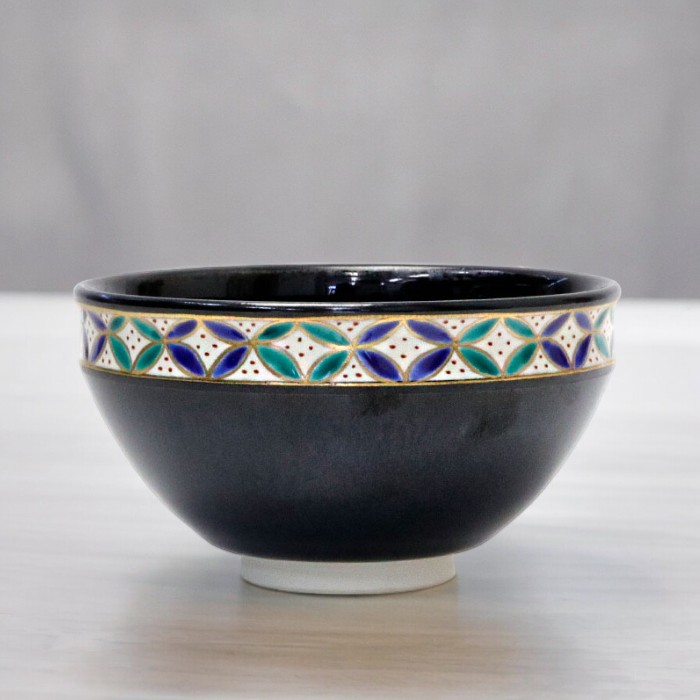 抹茶碗 天目型 黒仁清 七宝 田中香泉作 | 抹茶碗 - CHATOWA 茶と和