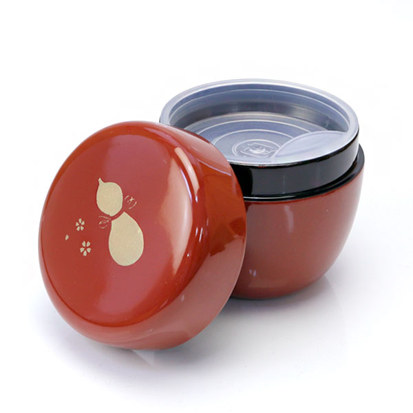 小棗 瓢 内蓋付き 樹脂製 朱塗 1.8寸 | 棗（なつめ） - CHATOWA 茶と和