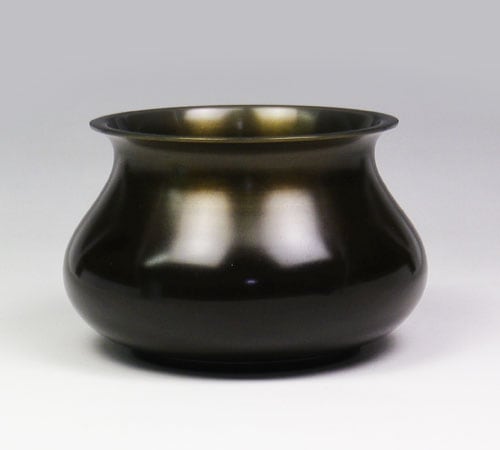 茶道具 建水 唐銅 袋型 腰黒 新品 茶道具 建水 唐銅 唐金 棒先 中又は槍鞘 茶道 : 茶道具いまや