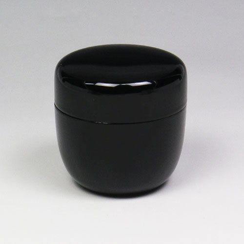 棗 茶入 3種類 刳り貫き 木製 黒柿 茶道具 棗】 2寸棗 黒無地 木製