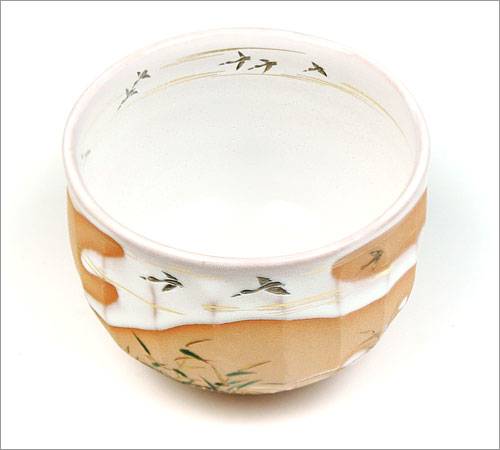 茶道具 抹茶碗】 灰釉茶碗 落雁絵 中村秋峰作 | すべての商品