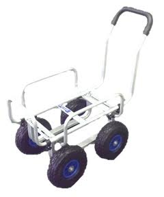 シンセイ 伸縮アルミハウスカー（10インチ ノーパンクタイヤ） TC4503AL-PU 商品イメージ
