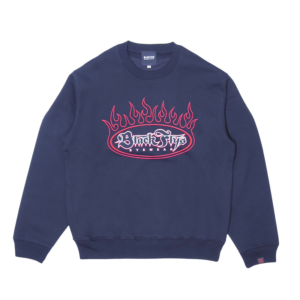 OVAL FLAMES CREW SWEAT