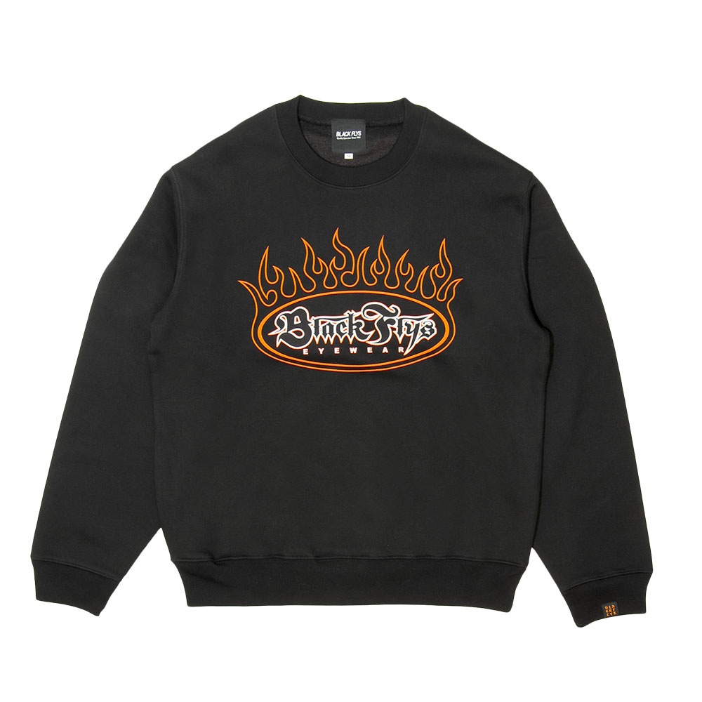 OVAL FLAMES CREW SWEAT