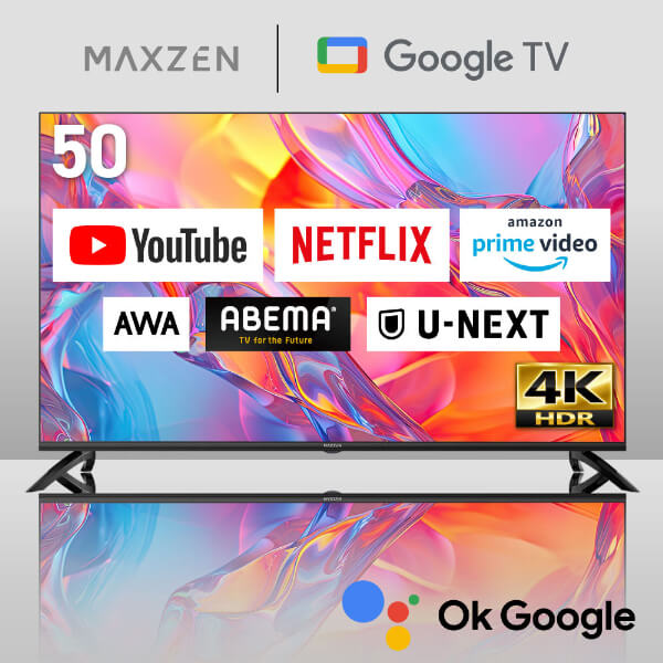 MAXZEN&nbsp;�վ��ƥ�� 50V����4K�б�GoogleTV  MVU50CH07&nbsp;58412