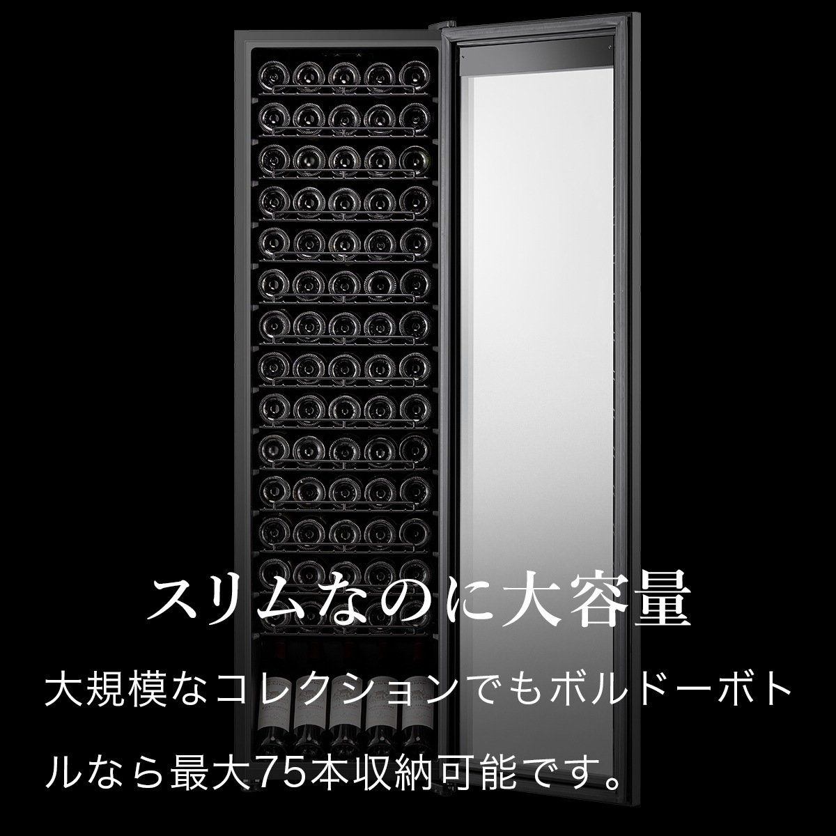BLACK �磻�󥻥顼 75�ܼ�Ǽ ����ץ�å����� DWCB-075C