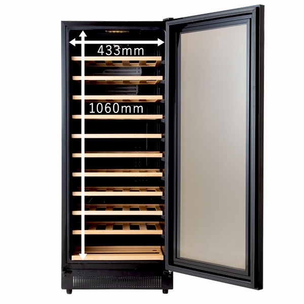 ワインセラー 53本収納 コンプレッサー式 スリムタワー型モデル DWC-053C