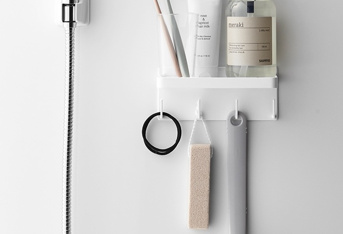 マグネットバスルームラック＆フック ミスト　４２３６