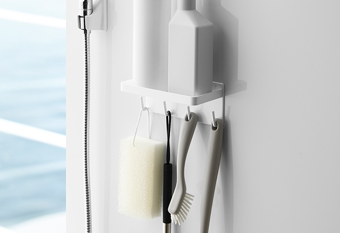 マグネットバスルームラック＆フック ミスト　４２３６