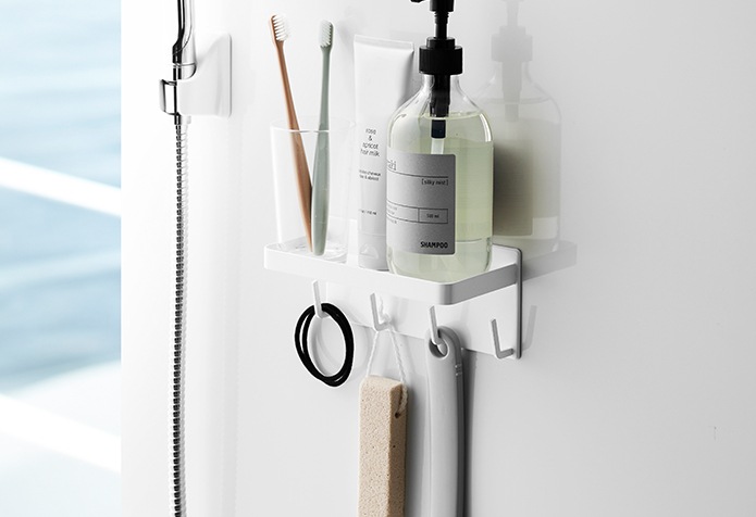 マグネットバスルームラック＆フック ミスト　４２３６