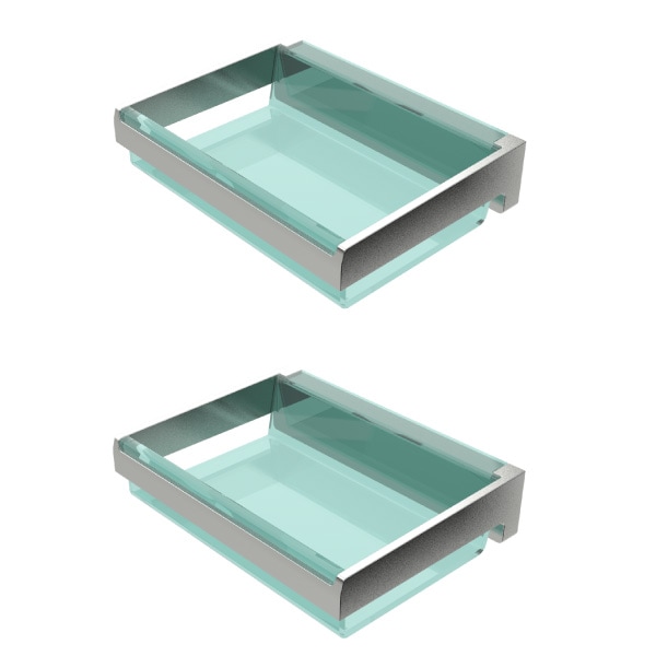 クリアシェルフ(2個)