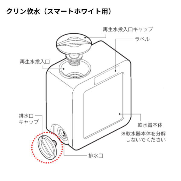 排水口キャップ(スマートホワイト)