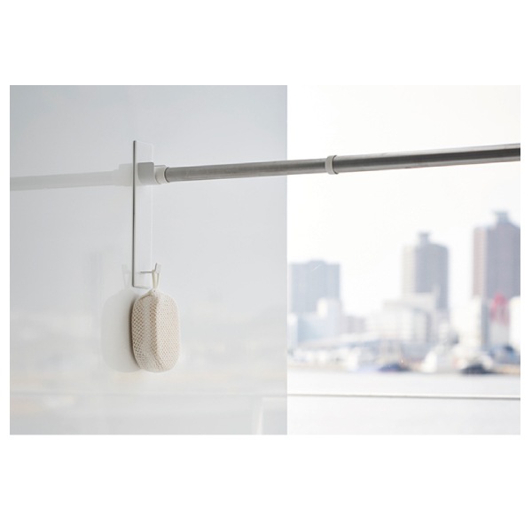 マグネットバスルーム物干し竿ホルダー2個組 ミスト 4917