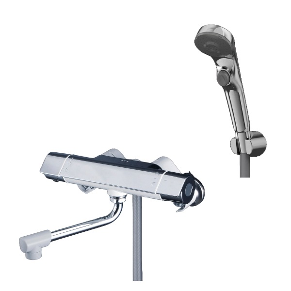 壁付サーモ水栓 メタル (寒冷地用) メタル・ワンストップeシャワーNfセット