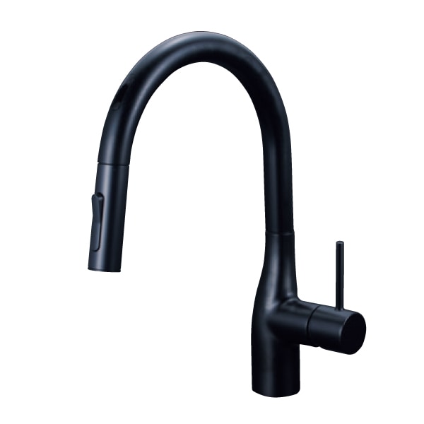 ブラック・タッチレス水栓(ホース付/エコ/一般地用)