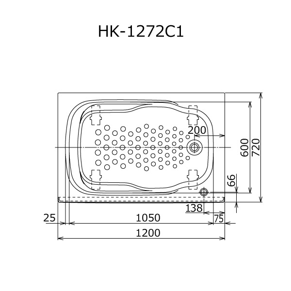 マキフタ1200サイズ(HKシリーズ)【ポップアップ排水栓用】