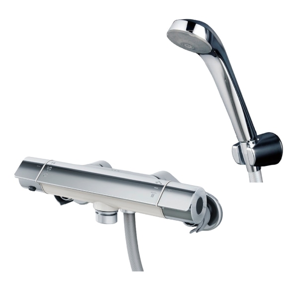 壁付サーモ水栓 メタル (寒冷地用) eシャワーNfセット