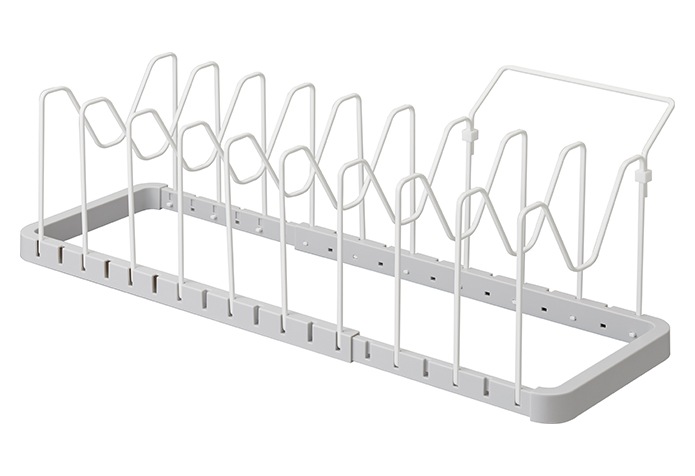 シンク下 伸縮鍋蓋&フライパンスタンド プレート 3965