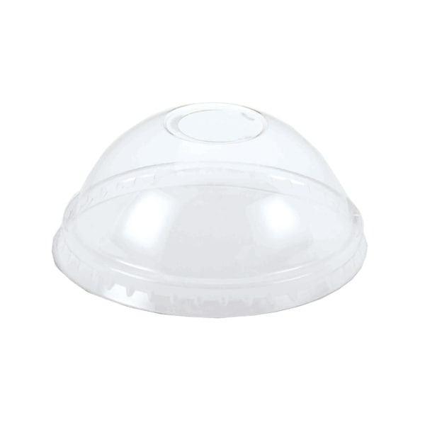 透明カップ　ドーム蓋　１２オンス用　穴付　＃４５２５０１１