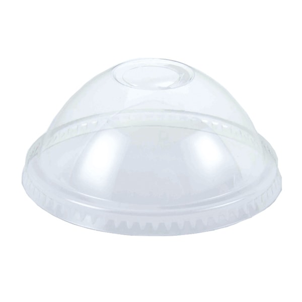 透明カップ　ドーム蓋　１４・１６・２０オンス用　穴付　＃４５２５０１３