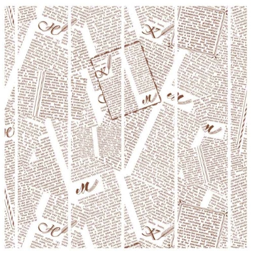 ＷＡＸペーパー　フェザーイニシャル白　３０－３０　＃４５２７００４