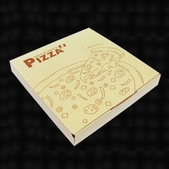 ピザクラフト　印刷箱　１４インチ　＃６４０３４０７