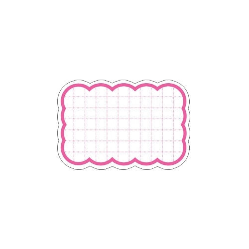 抜型カード　雲　中　ピンク　１６－４１５３