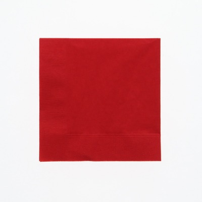 カラー２ｐｌｙナフキン　２５ｃｍ　イタリアンレッド　＃４７１０２４５