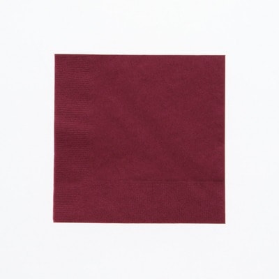 カラー２ｐｌｙナフキン　２５ｃｍ　ワインレッド　＃４７１０２４７