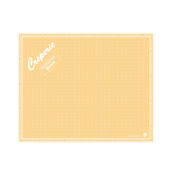 クレープ包装紙　四角　ドリームズ　オレンジ