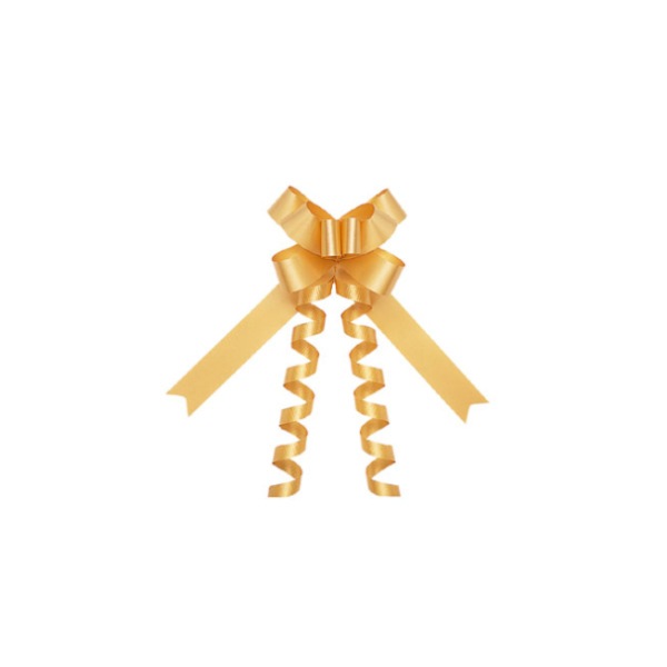 リボンボウ　マットゴールド