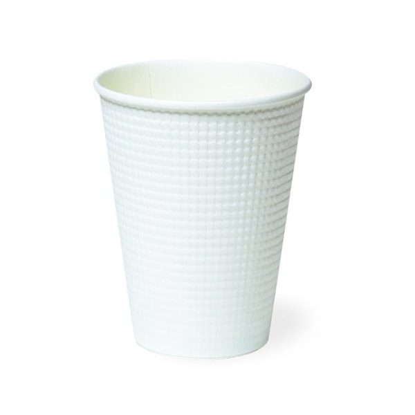 断熱性エンボス紙コップ　ＳＭＰ－２６０Ｅ　ムジ
