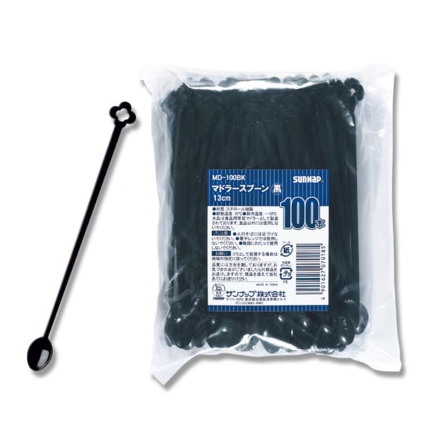 マドラースプーン　ＭＤ－１００黒　バラ　＃４５１３７００