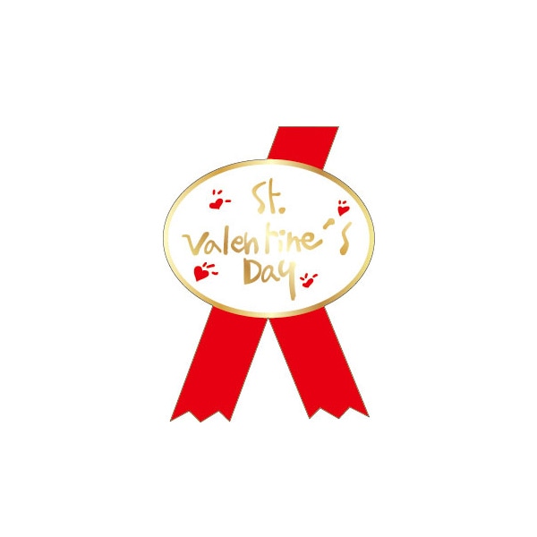 バレンタインデーシール　リボン　９０－９０７０