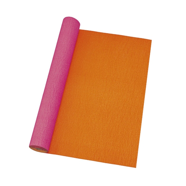 ビスクレープ　フュ－シャ／オレンジ　＃６８５７０４１