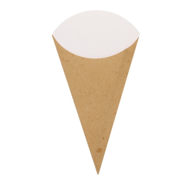 三角ポテト袋　クラフトナチュラル　Ｌ　＃４７３８２３４