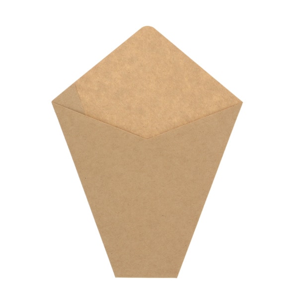 ０３０－バブルワッフル袋　茶無地