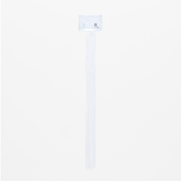 にんにくネット　無地ラベル　３５ｃｍ　白　＃４７１１７１７