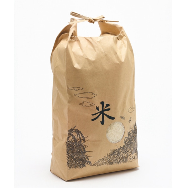米袋　５Ｋｇ　バンド　窓付　＃４１９３０３７　　