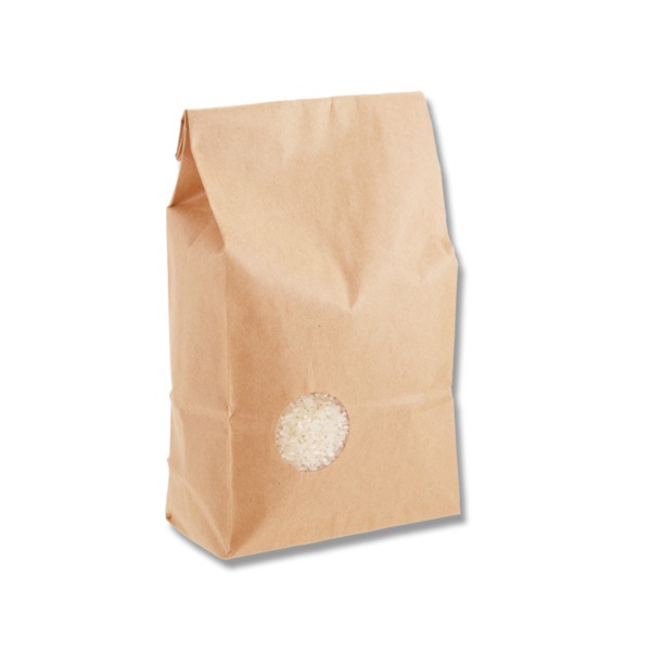 米袋 1Kg テープ 窓付 ＃4193043 | 食品包材,農産物資材