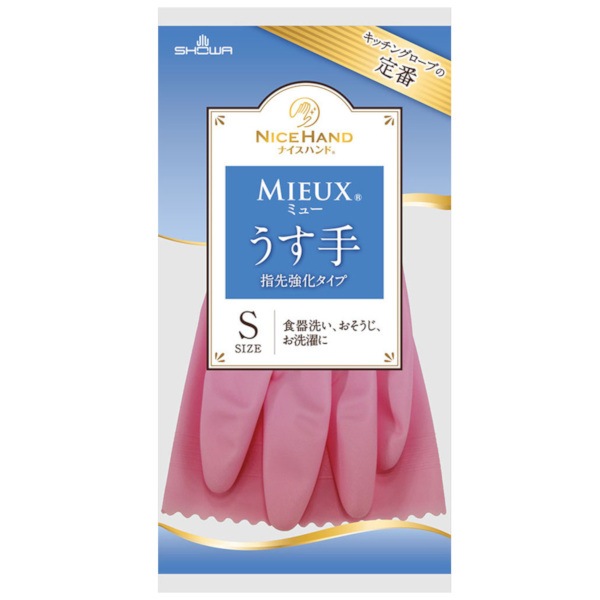 ナイスハンド　ミュー　うす手　Ｓ　ピンク　＃４７７０８６８